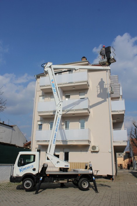 radovi na visini uz pomoć nove kamionske korpe